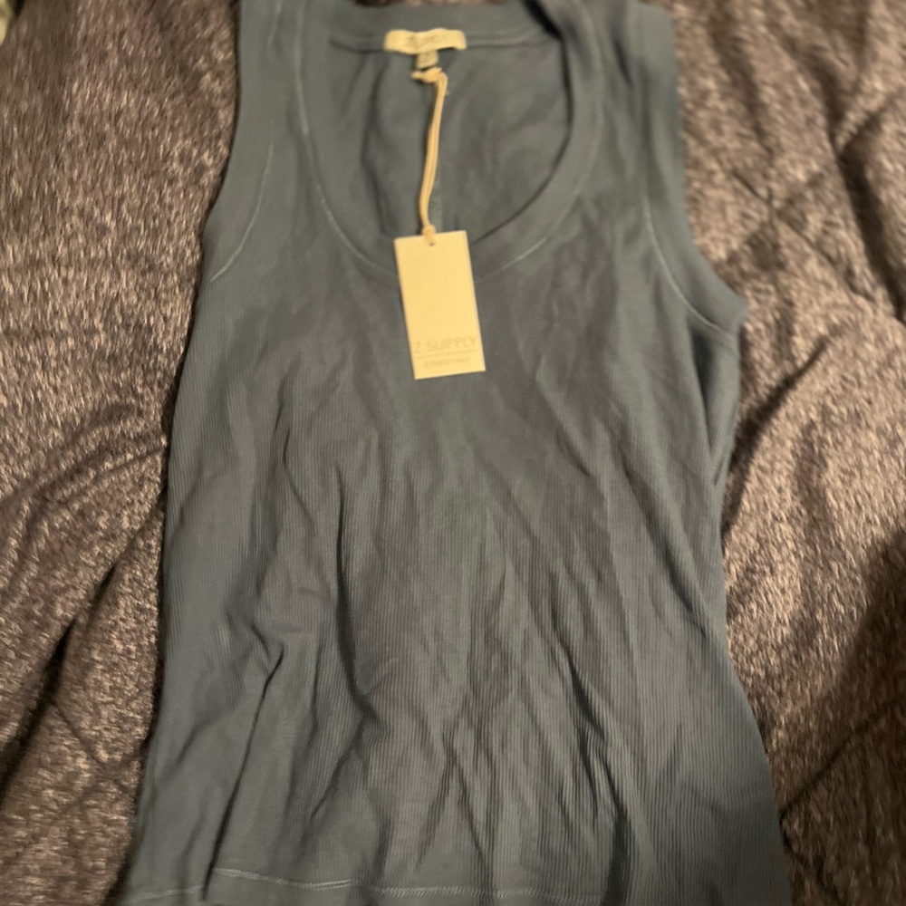 Z- supply blue tank top